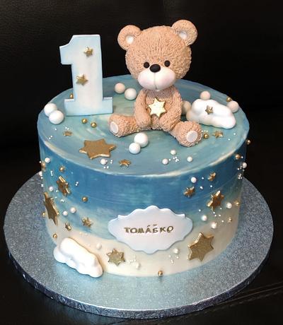 cake with teddy bear - Cake by OSLAVKA