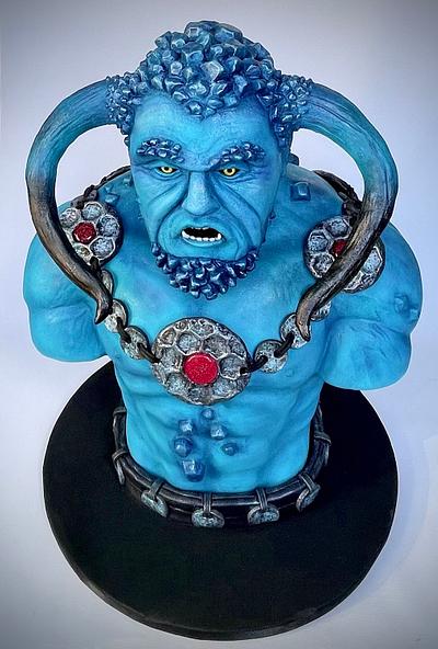 Blue Demon bust cake - Cake by Gina Molyneux