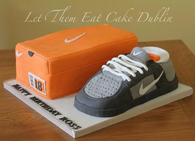 Nike Runner & Shoe Box Cake - Cake by letthemeatcakedublin