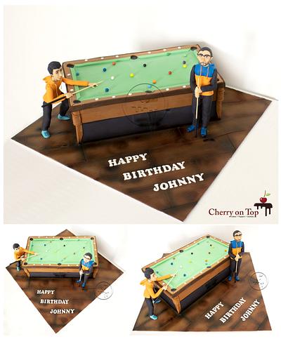 Pool Table Cake - Cake by Cherry on Top Cakes
