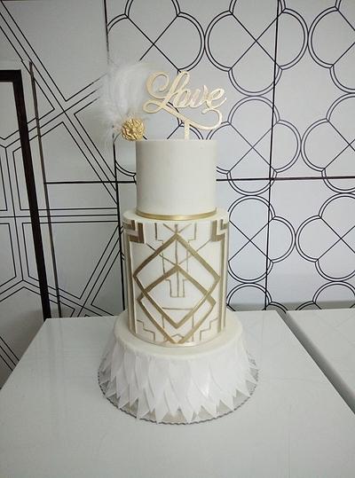 Gatsby Wedding cake - Cake by Fakat Torte