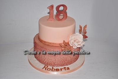 Rose gold cake - Cake by Daria Albanese