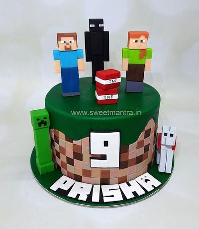 Minecraft theme cake - Cake by Sweet Mantra Homemade Customized Cakes Pune