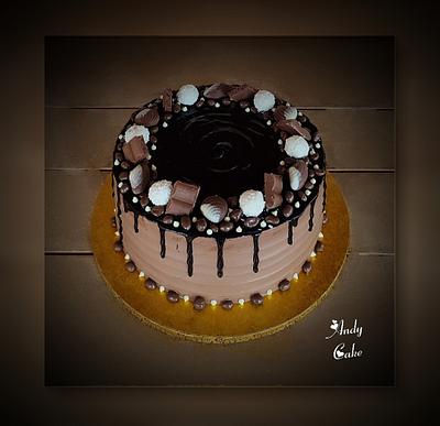 Chocolate birthday cake - Cake by AndyCake