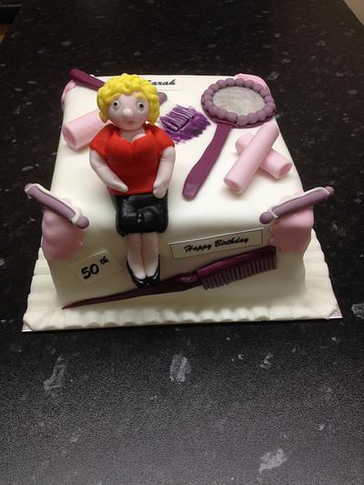Hairdresser's cake - Cake by Niknoknoos Cakery