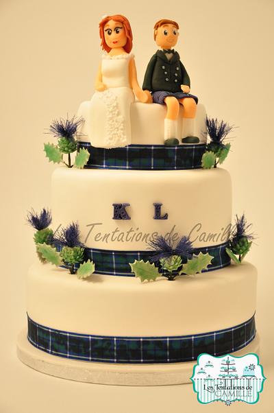 Scottish Wedding Cake - Cake by Les Tentations de Camille