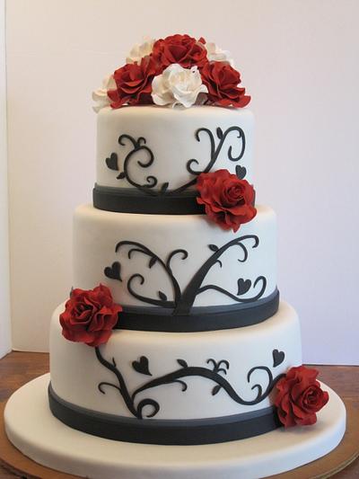 Wedding Cake - Cake by Sunrise Cakes