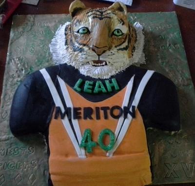 NRL Tiger Cake - Cake by Couture Cakes by Novy