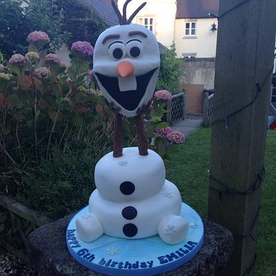 Olaf the snowman - Cake by theposhcakeco