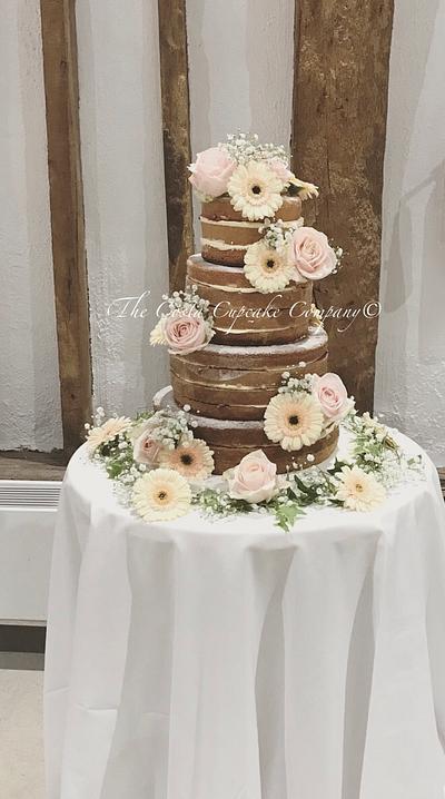 Naked wedding cake  - Cake by Costa Cupcake Company
