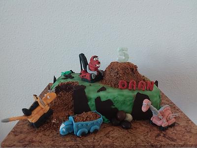 Dinotrux - Cake by Tineke