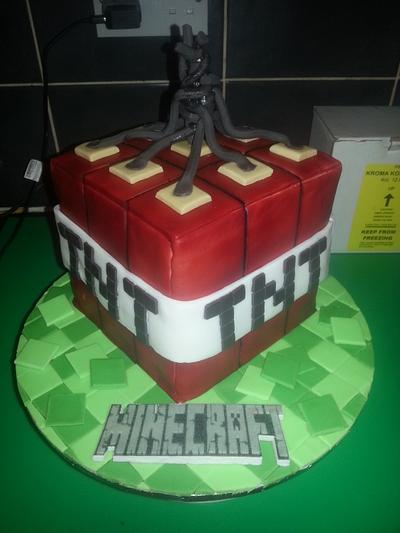 minecraft tnt cake - Cake by joe duff