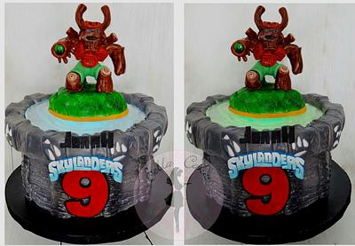 Skylanders Tree Rex Cake with Remote LED light - Cake by BellaCakes & Confections