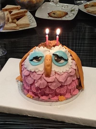 Owl 3D Cake  - Cake by eve and butter