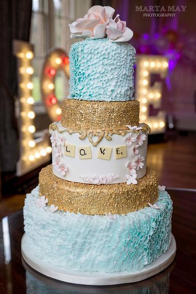 Scrabble letters :) - Cake by Divine Bakes