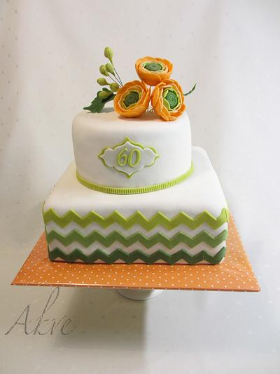 Chevron cake - Cake by akve