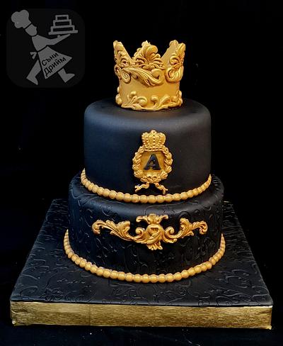 Cake with crown  - Cake by Sunny Dream