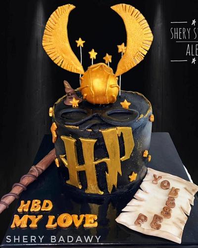 Harry potter theme cake  - Cake by Shery badawy