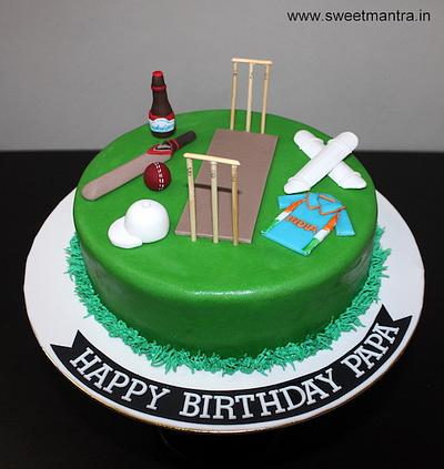 Cricket cake - Cake by Sweet Mantra Homemade Customized Cakes Pune