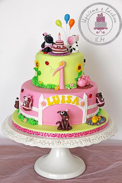 Happy Girly Farm Cake - Cake by Tynka