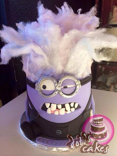 Purple Minion - Cake by Dot's Cakes