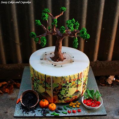 A Mediterranean Garden - Cake by Sassy Cakes and Cupcakes (Anna)