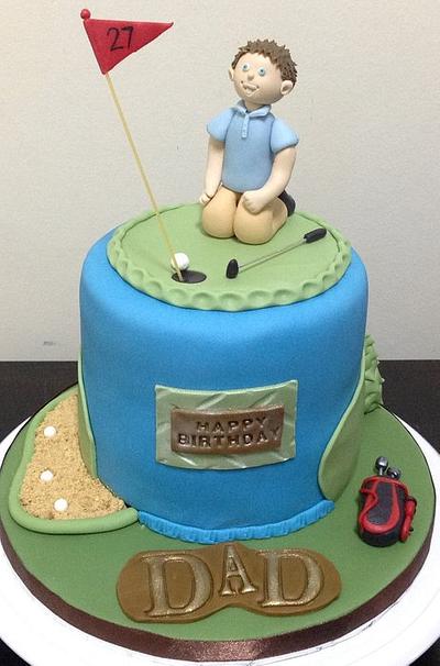 Golf Theme Birthday Cake - Cake by MariaStubbs