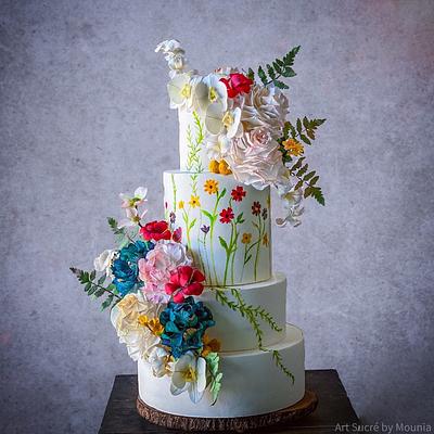 Spring wildflowers  - Cake by Art Sucré by Mounia