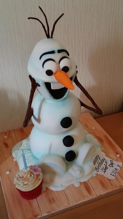 Olaf cake - Cake by Sweet Success Cake Company 