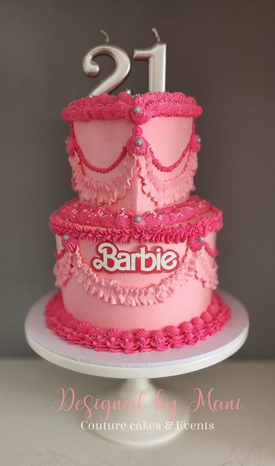 Barbie cake... Lambeth vintage buttercream cake - Cake by designed by mani