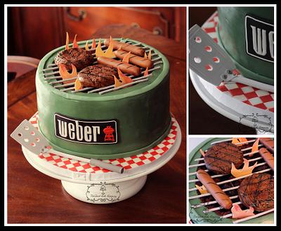Barbecue Cake - Weber Grill - Cake by Decadentcakecompany