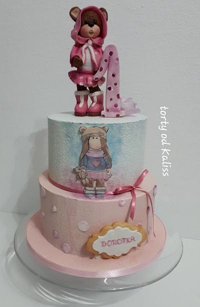 Teddy bear girl - Cake by Kaliss