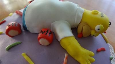 drunk homer - Cake by Miss Dolce Cakes
