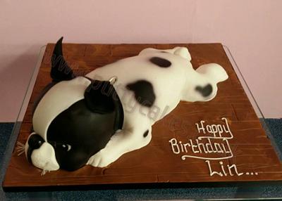 Boston Terrier - Cake by Putty Cakes