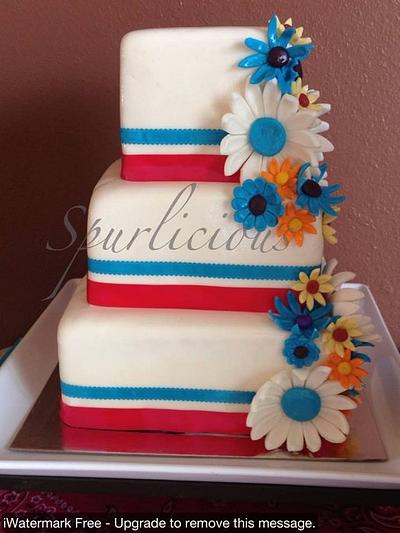 Simple Country Wedding - Cake by Connie Whitelock
