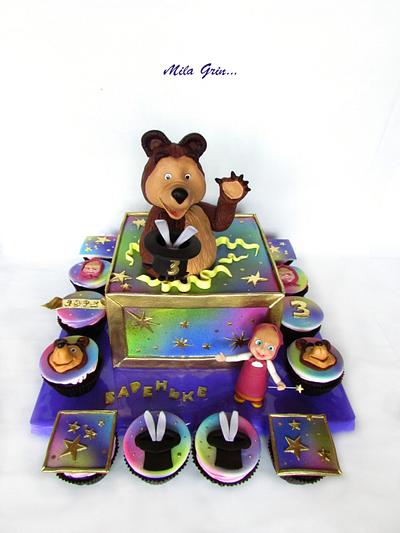 Masha and the bear cake: Hocus-pocus - Cake by Mila