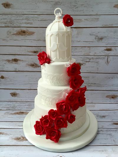 Birdcage wedding cake  - Cake by The Cake Bank 
