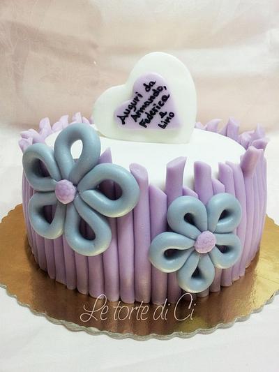 Lilac & gray - Cake by Le torte di Ci