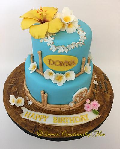 Luau Cake - Cake by SweetCreationsbyFlor