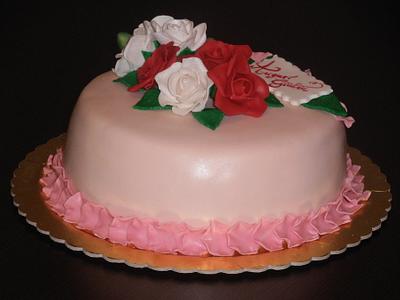 omaggio floreale per giulia - Cake by gina Mengarelli 
