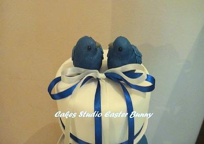 Love birds wedding cake - Cake by Irina Vakhromkina