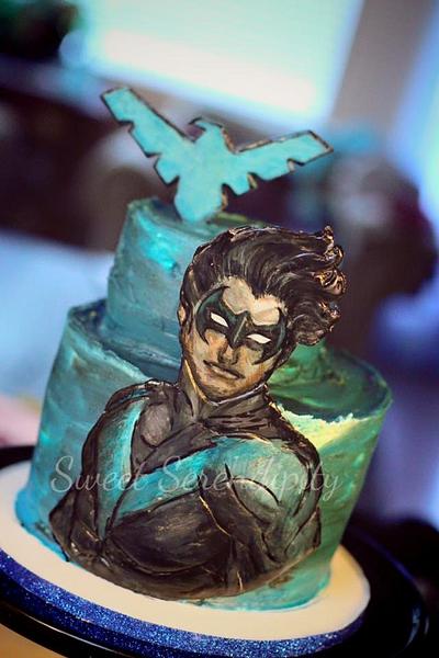 Nightwing - Cake by Sweet Serendipity by Sheila