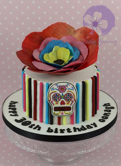 Frida Kahlo/Day of the Dead cake - Cake by Really Yummy