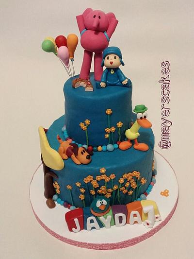 Pocoyo cake - Cake by Mayer Rosales | mayer's cakes