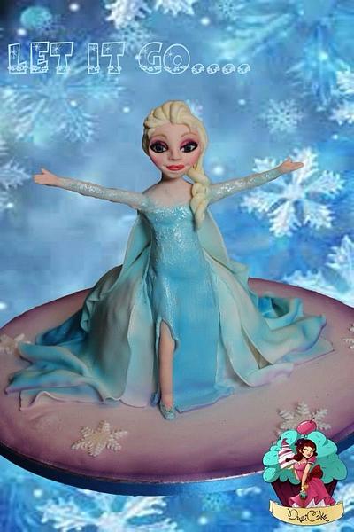 Elsa frozen x  - Cake by DusiCake