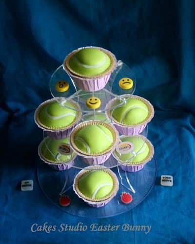 Tennis balls cupcakes. - Cake by Irina Vakhromkina