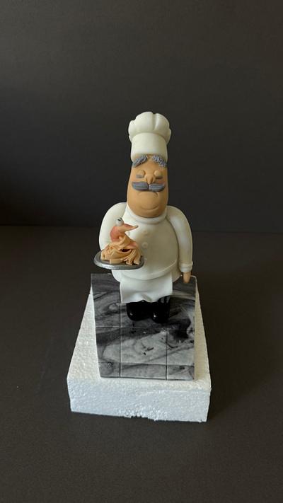 Cake topper Chef  - Cake by Miss.whisk