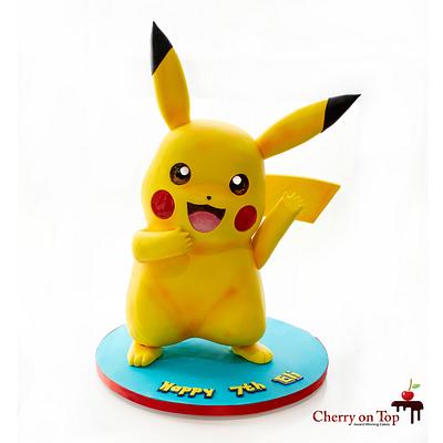 Pikachu Cake  - Cake by Cherry on Top Cakes