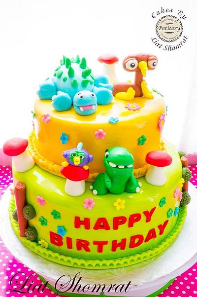 Dinopaws cake - Cake by Petitery cakes