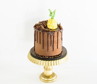 Pineapple chocolate cake - Cake by Anchored in Cake